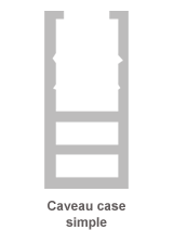 graphique caveau case simple